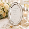 Personalized Silver Wedding Tray – Engraved Keepsake Gift for Couple